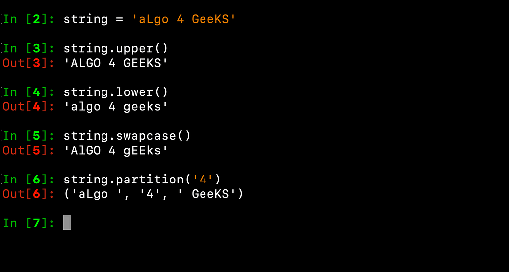 Python String Methods