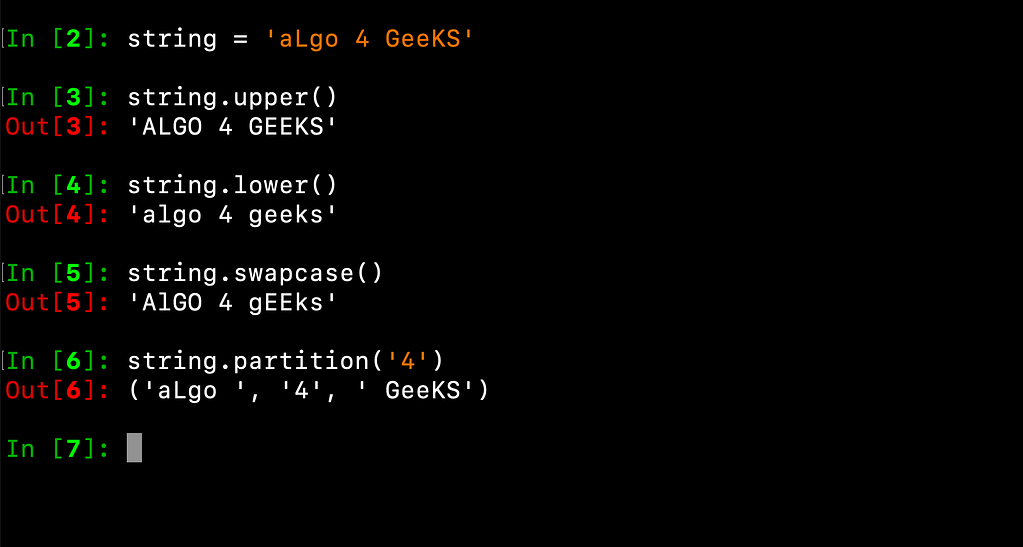 Python String Methods