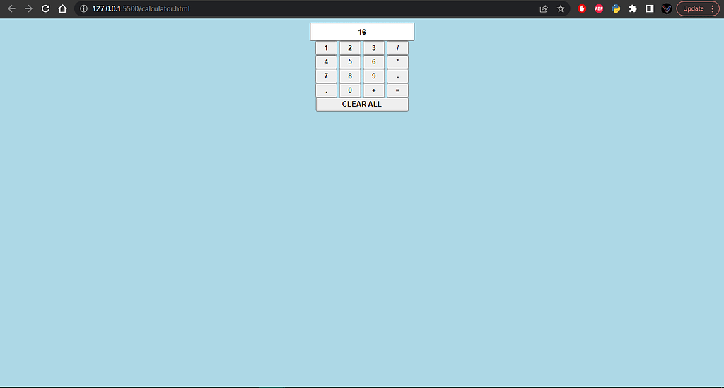 JavaScript Calculator