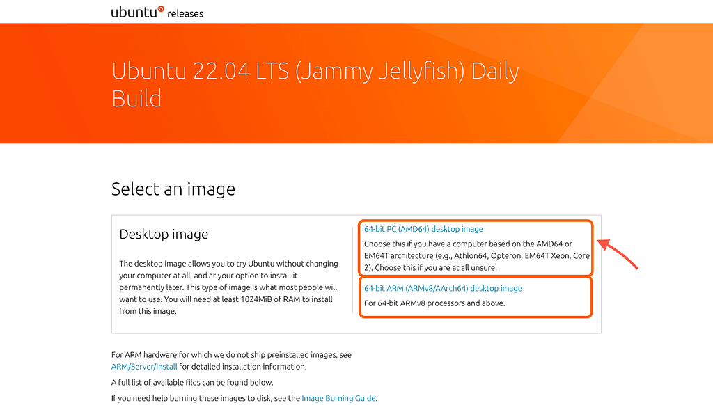 Install Ubuntu 22.04