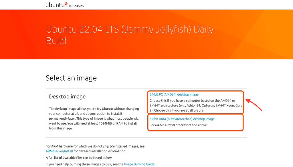 Install Ubuntu 22.04