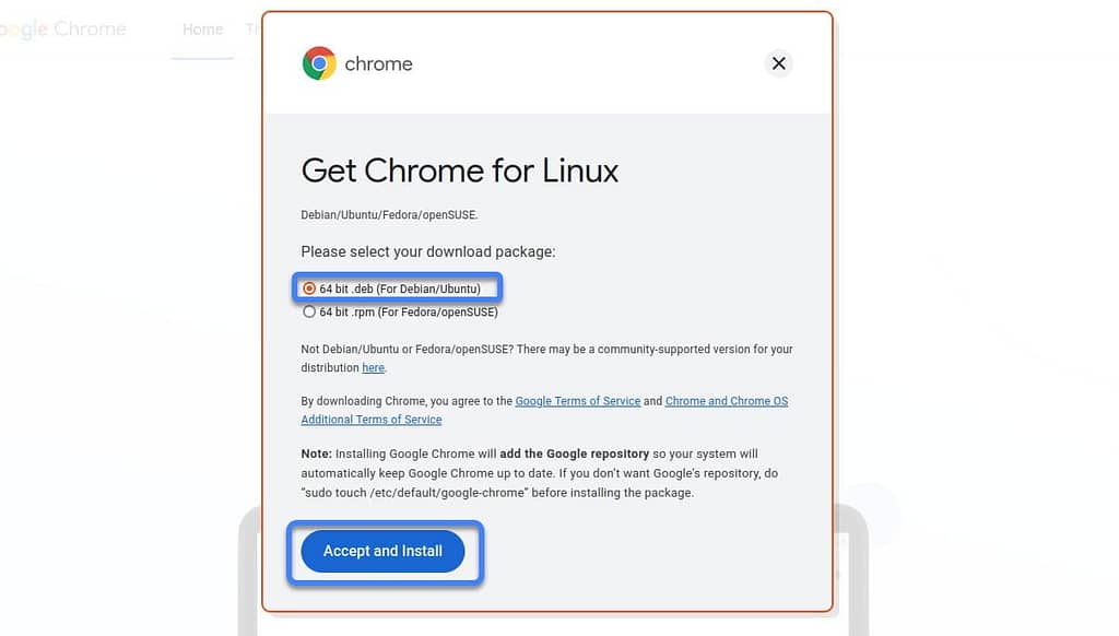 install chrome on ubuntu