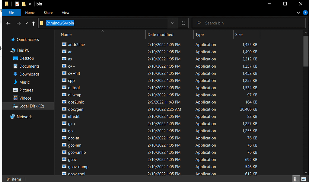 Selecting folder from file explorer