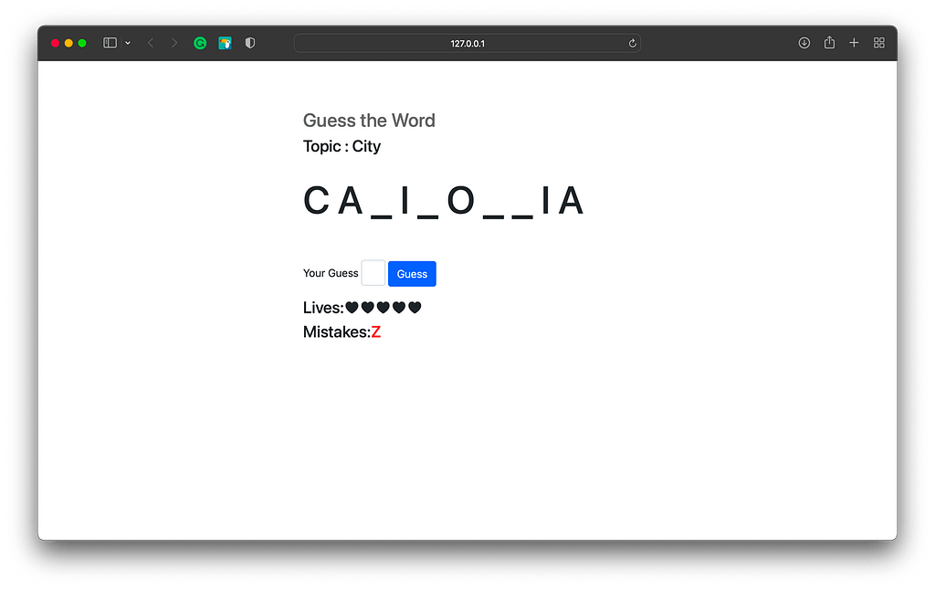 Hangman in Javascript