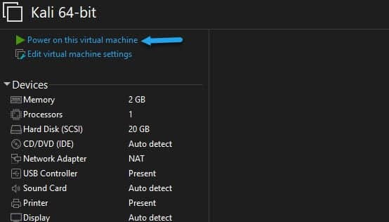 install kali linux