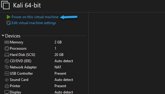 install kali linux